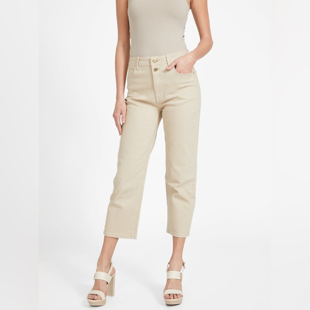 New GUESS April Cropped Straight Jeans SZ 26